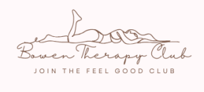 Bowen Therapy Club logo - pastel line art wellness brand